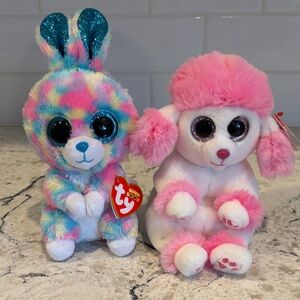 TY Hops Beanie Boo & Heartly Beanie Bellies Bundle